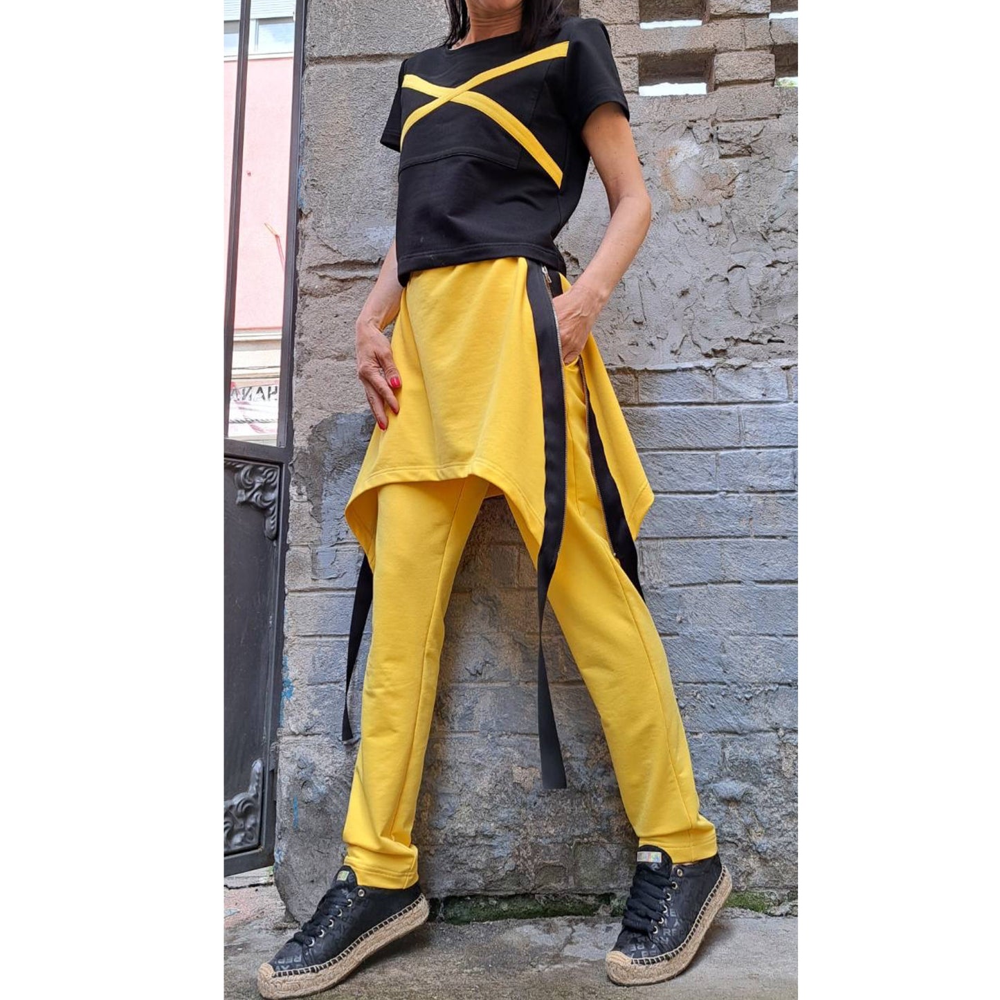 New Collection Asymmetric Outwear Woman Outfit - Handmade clothing from AngelBySilvia - Top Designer Brands