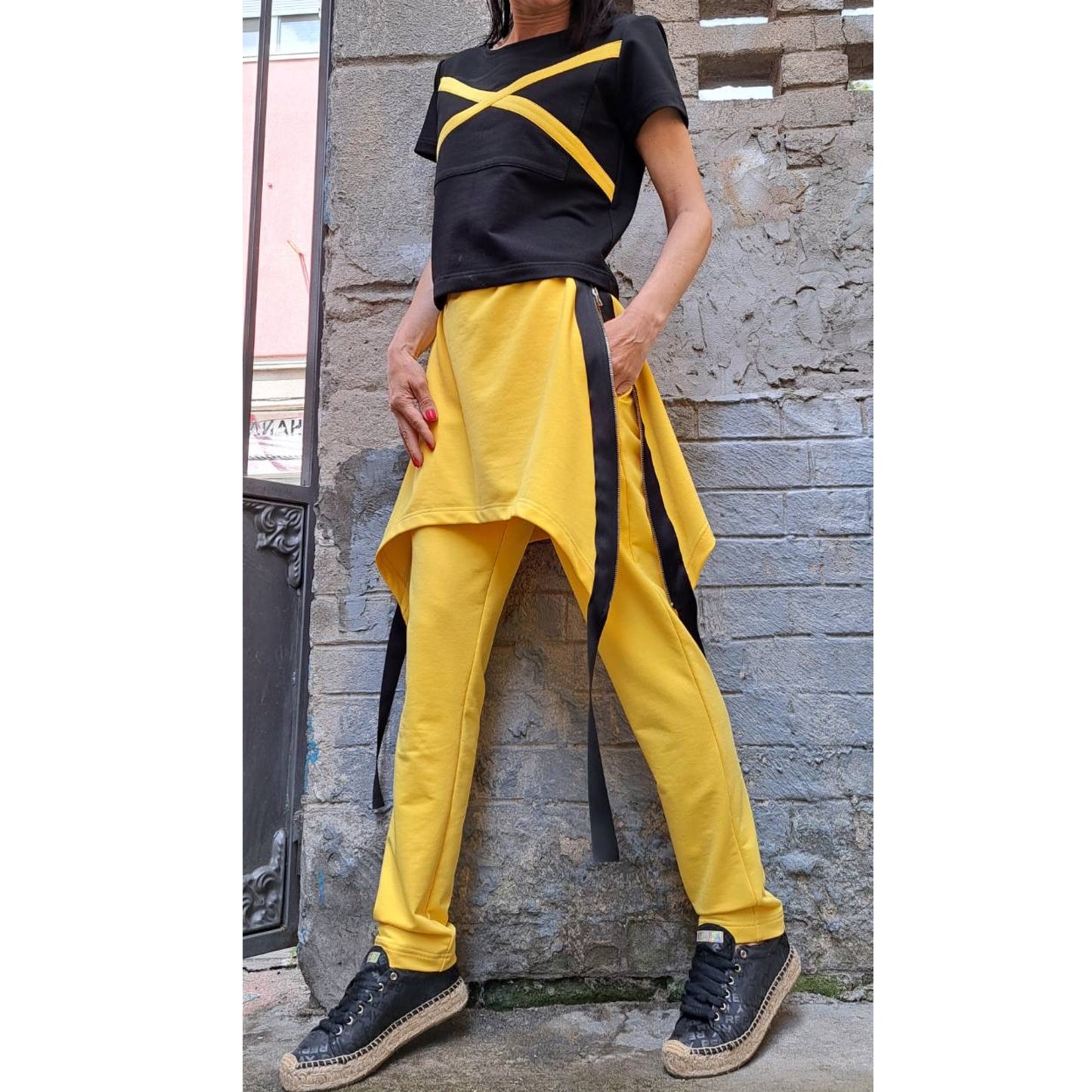 New Collection Asymmetric Outwear Woman Outfit - Handmade clothing from AngelBySilvia - Top Designer Brands