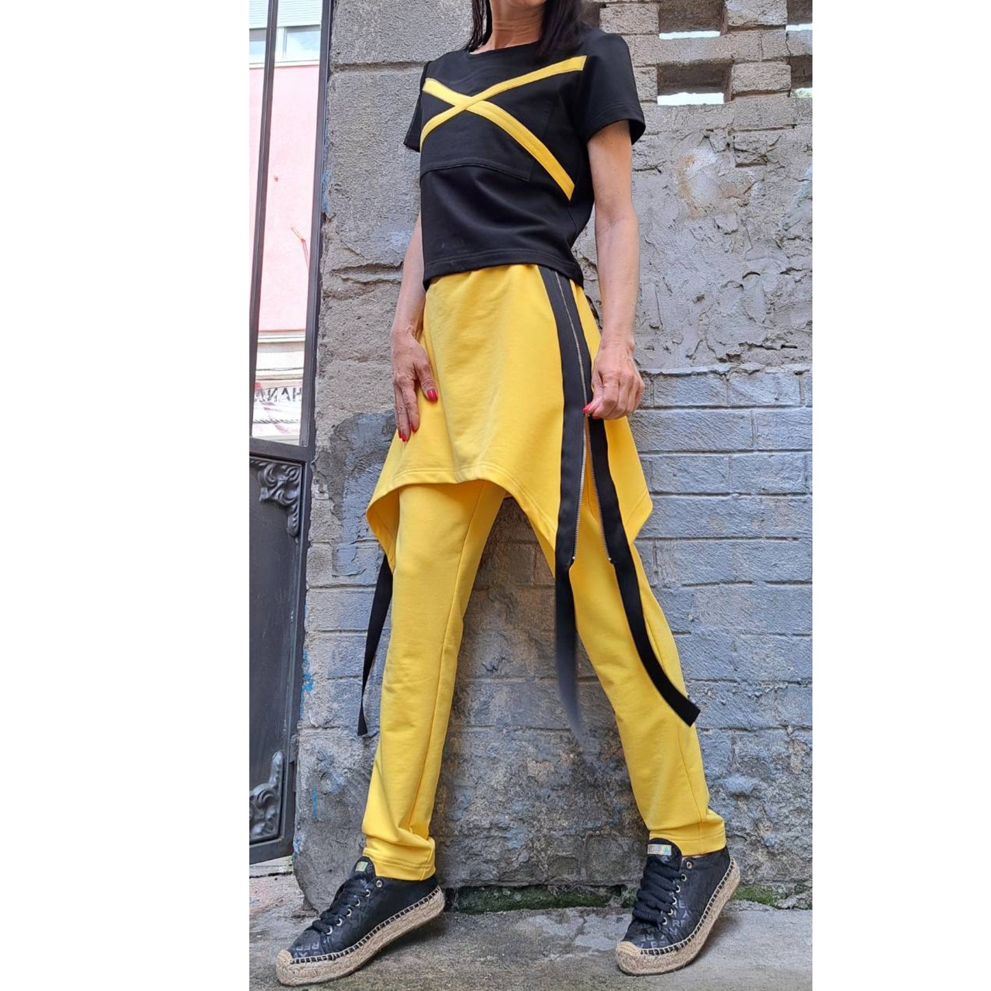 New Collection Asymmetric Outwear Woman Outfit - Handmade clothing from AngelBySilvia - Top Designer Brands