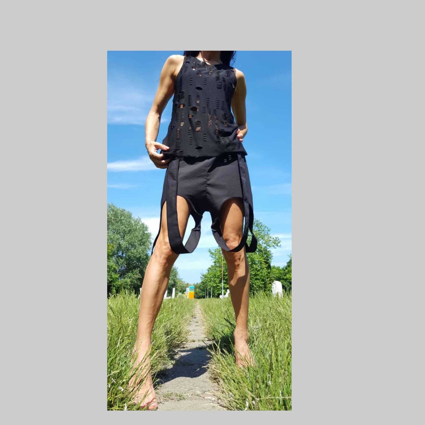 Extravagant Cotton Pants - Handmade clothing from AngelBySilvia - Top Designer Brands