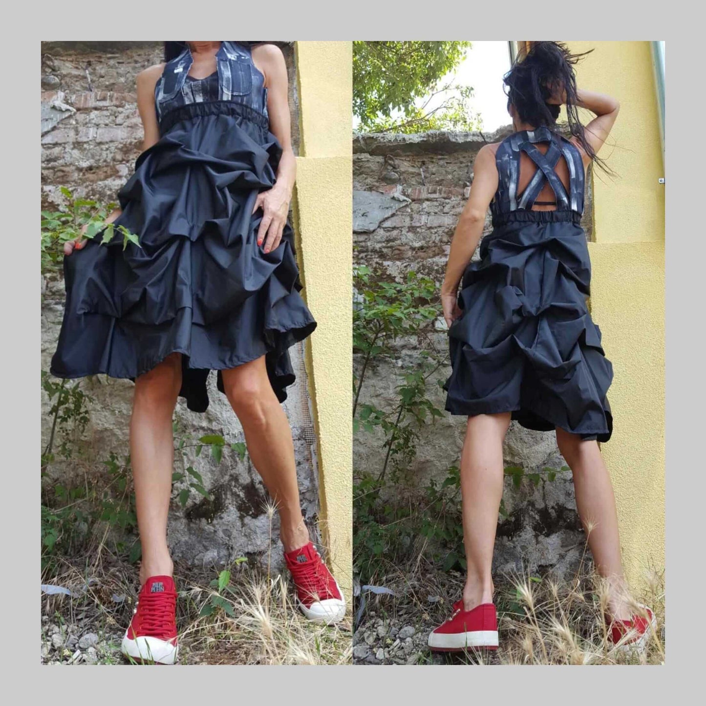 Asymmetric Tunic Dress - Handmade clothing from AngelBySilvia - Top Designer Brands