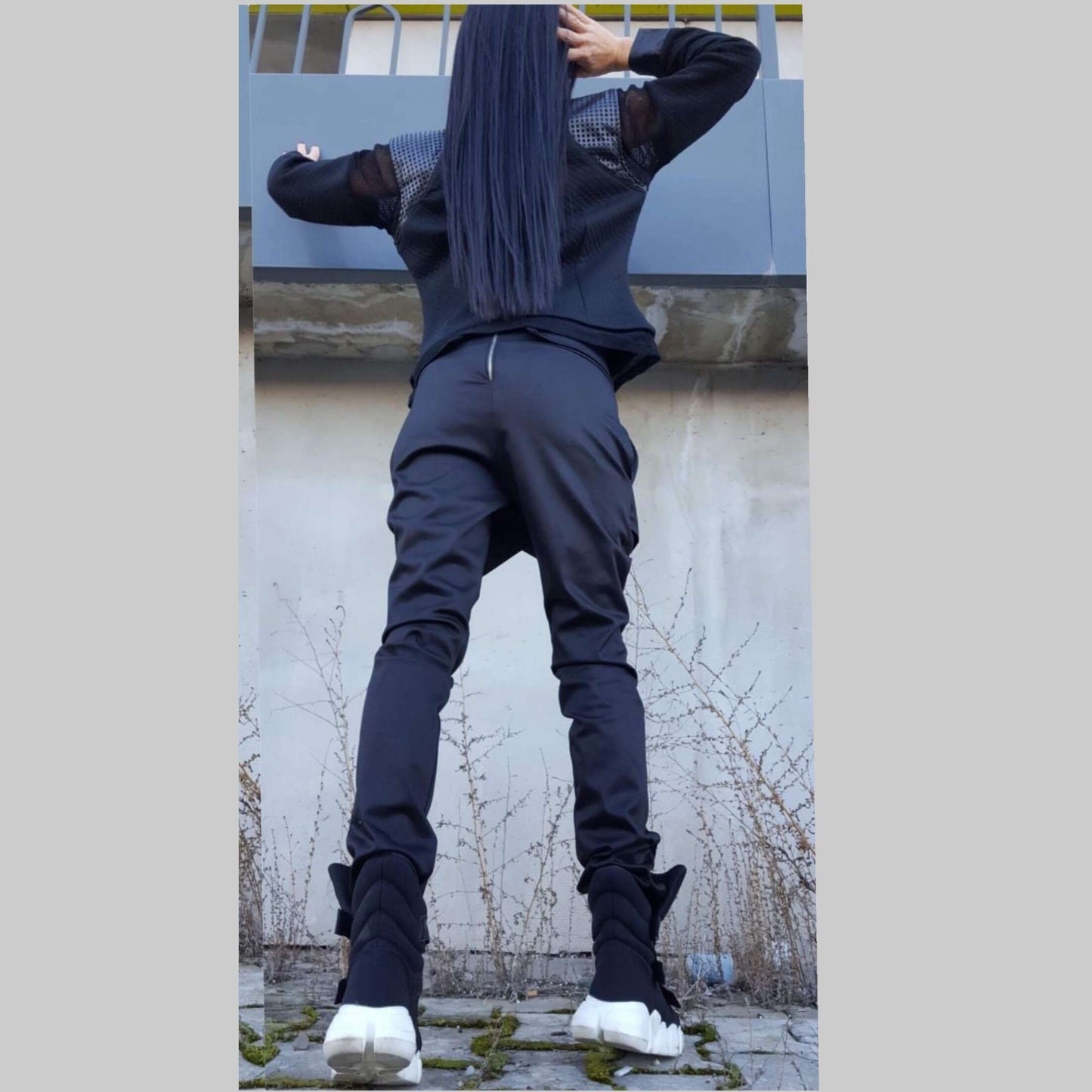 Extravagant Black Pants - Handmade clothing from AngelBySilvia - Top Designer Brands