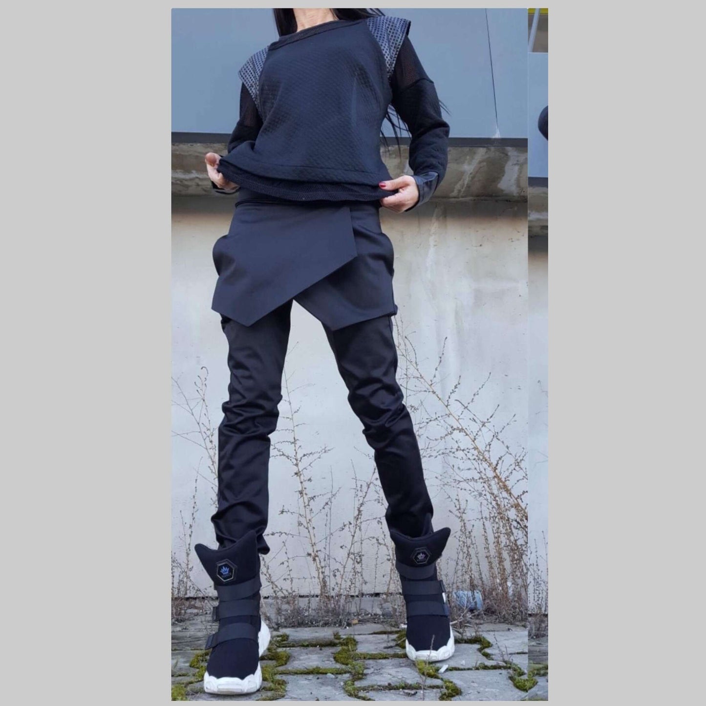 Extravagant Black Pants - Handmade clothing from AngelBySilvia - Top Designer Brands
