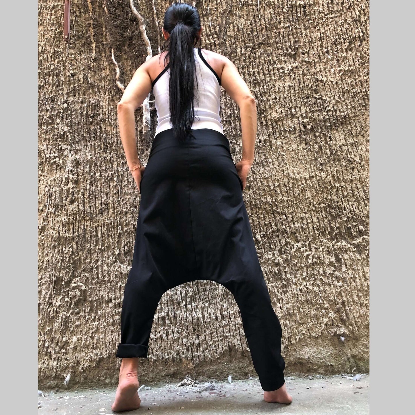 Extravagant Black Trousers - Handmade clothing from AngelBySilvia - Top Designer Brands