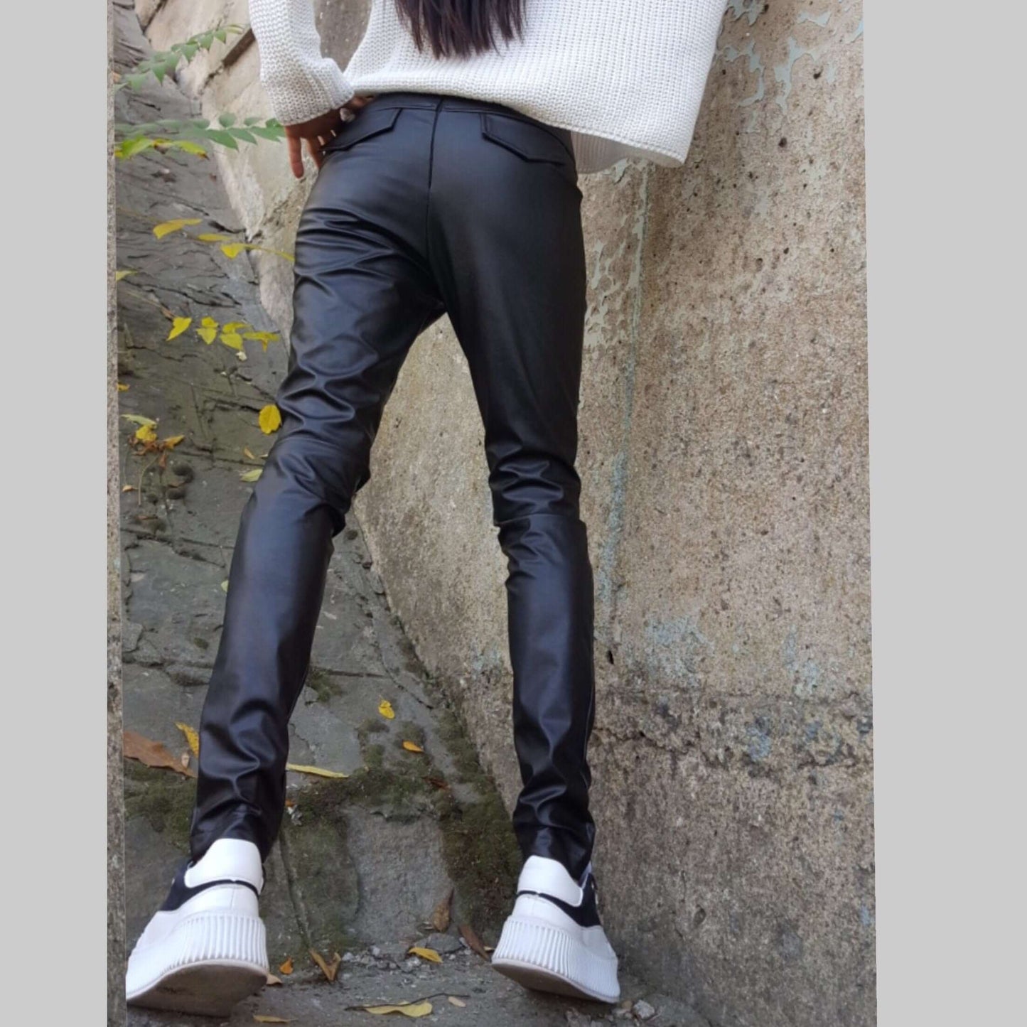 Extravagant Eco Leather Pants - Handmade clothing from AngelBySilvia - Top Designer Brands