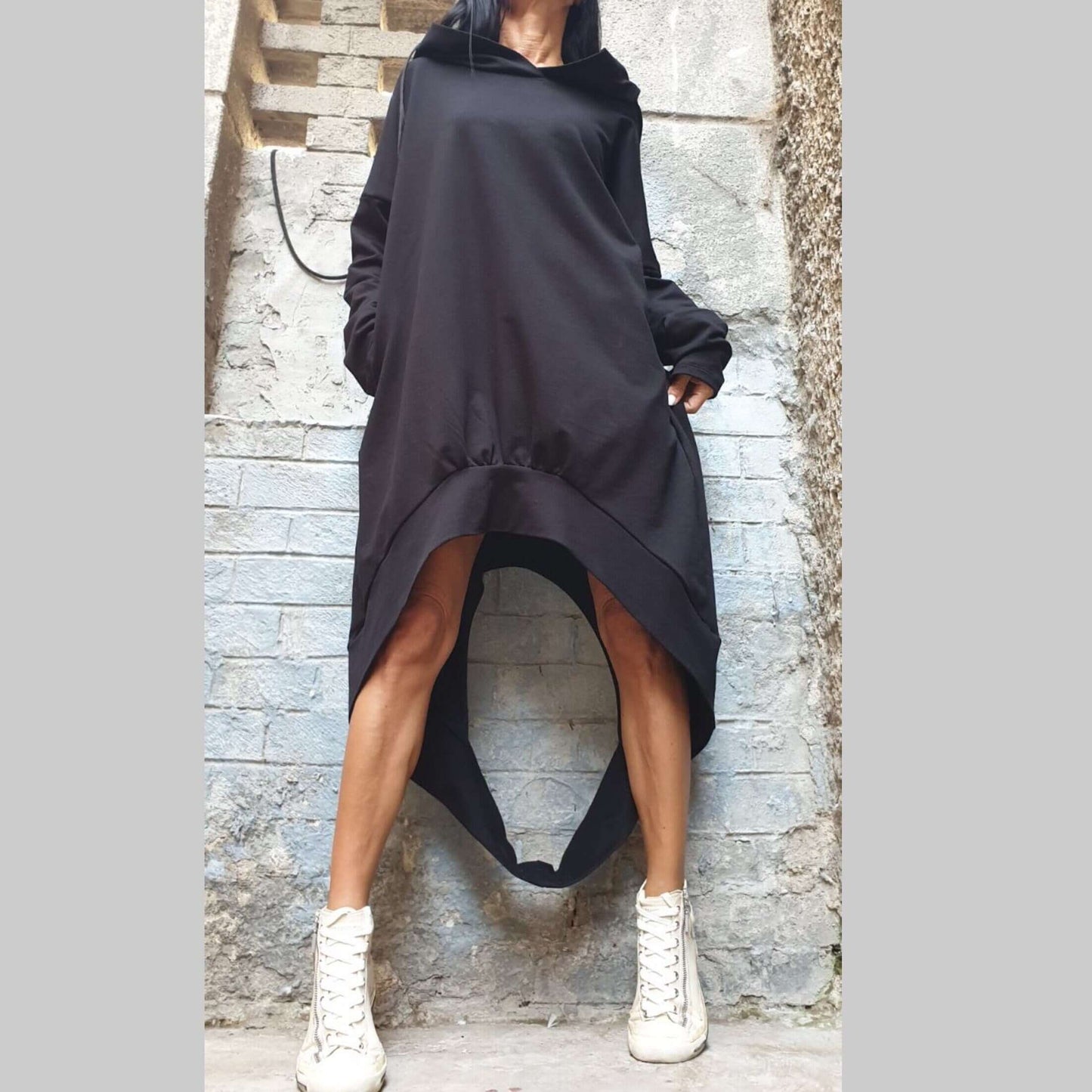 Extravagant Hooded Tunic - Handmade clothing from AngelBySilvia - Top Designer Brands
