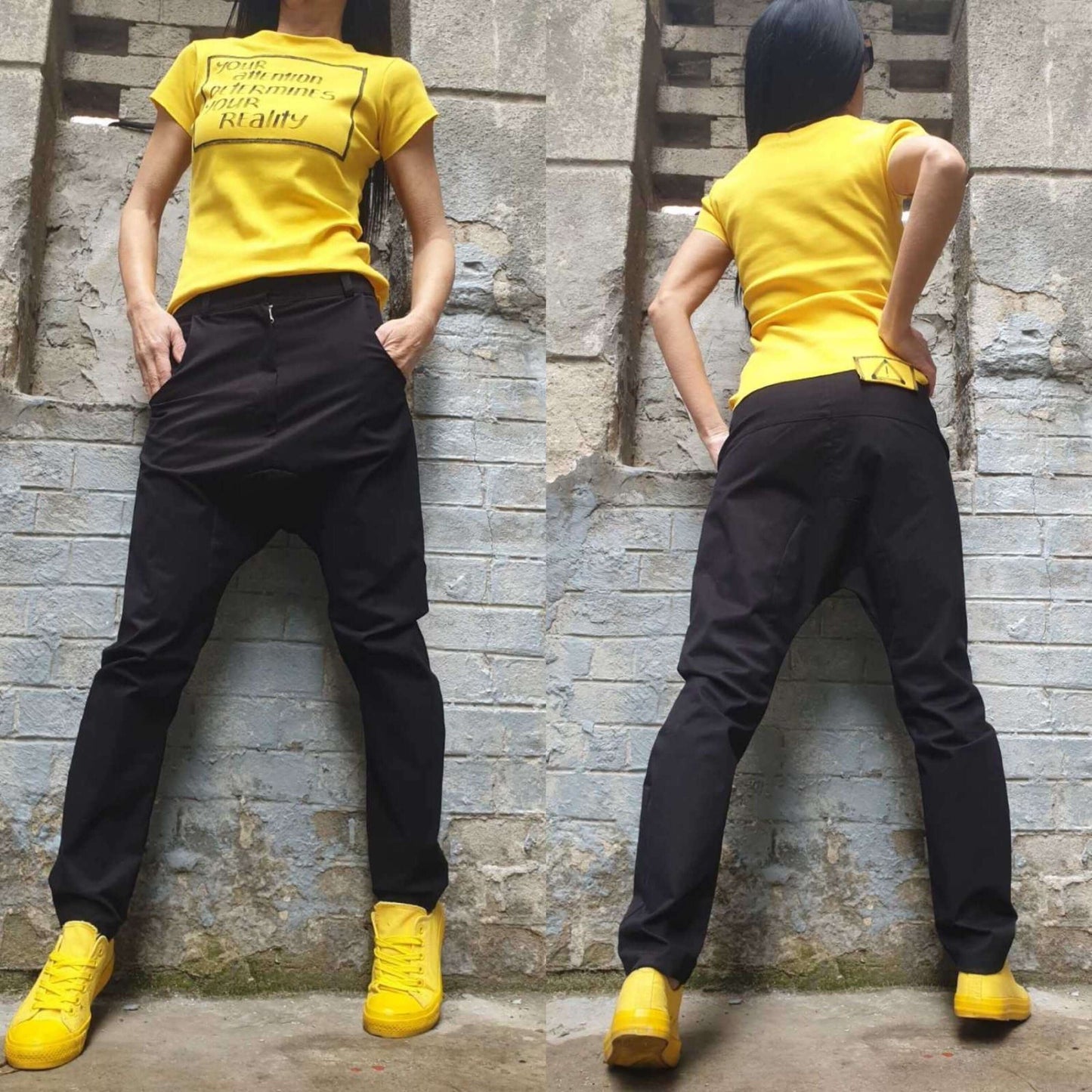 Extravagant Long Woman Trousers - Handmade clothing from AngelBySilvia - Top Designer Brands