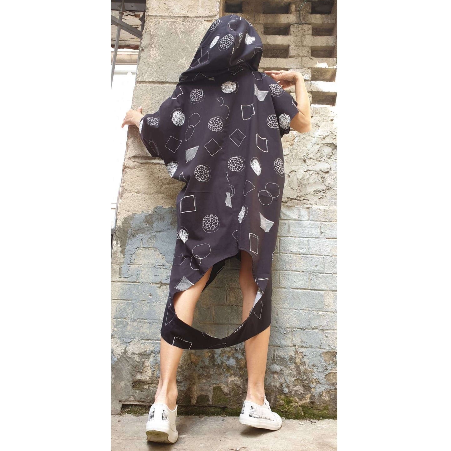 Hooded Woman Tunic - Handmade clothing from AngelBySilvia - Top Designer Brands