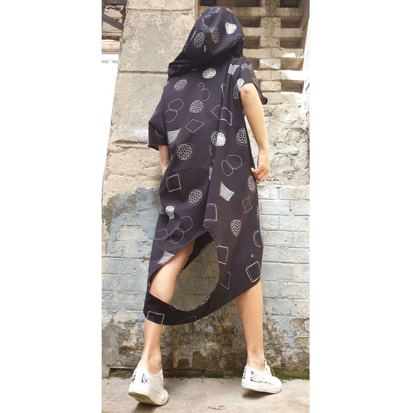 Hooded Woman Tunic - Handmade clothing from AngelBySilvia - Top Designer Brands