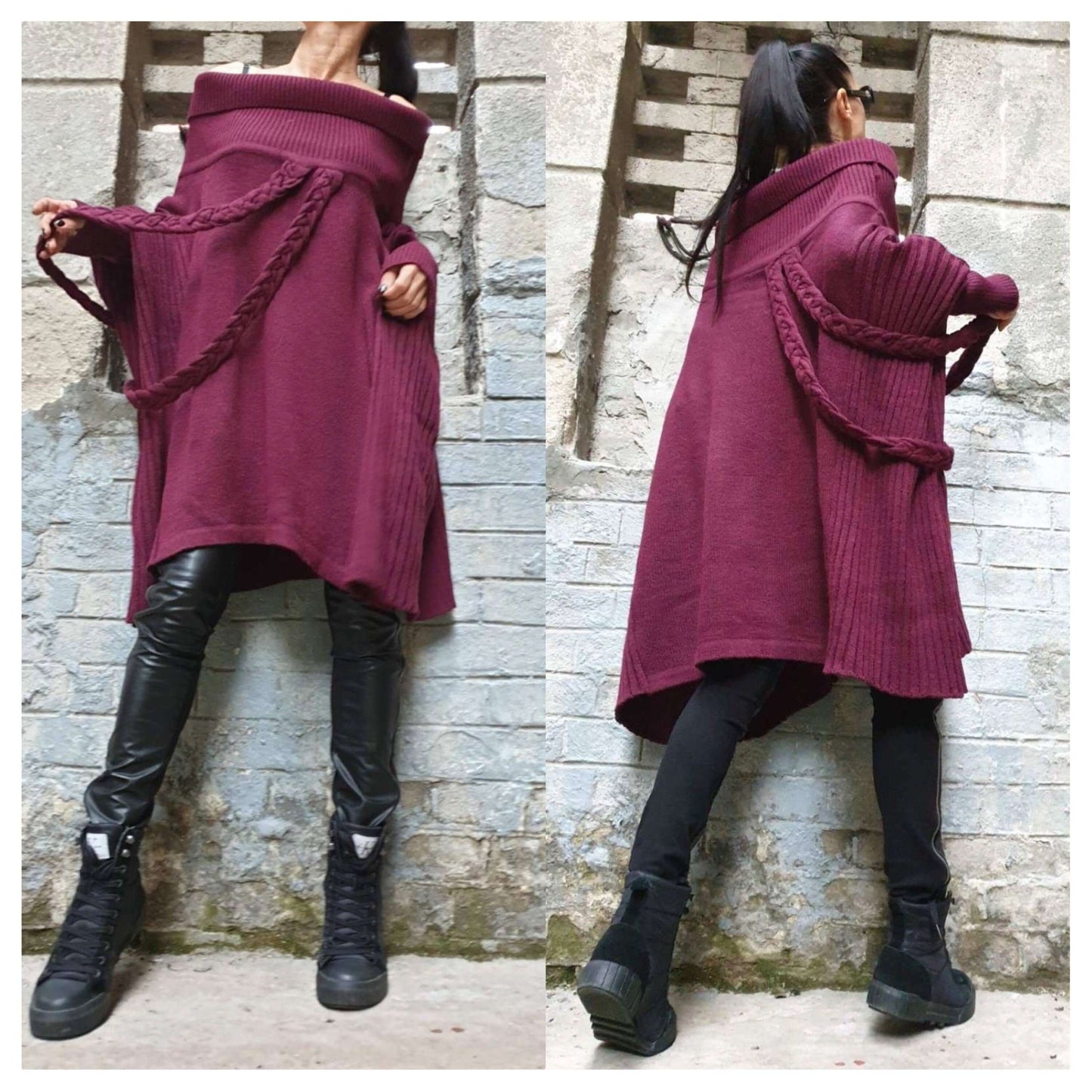 Casual Wool Sweater - Handmade clothing from AngelBySilvia - Top Designer Brands