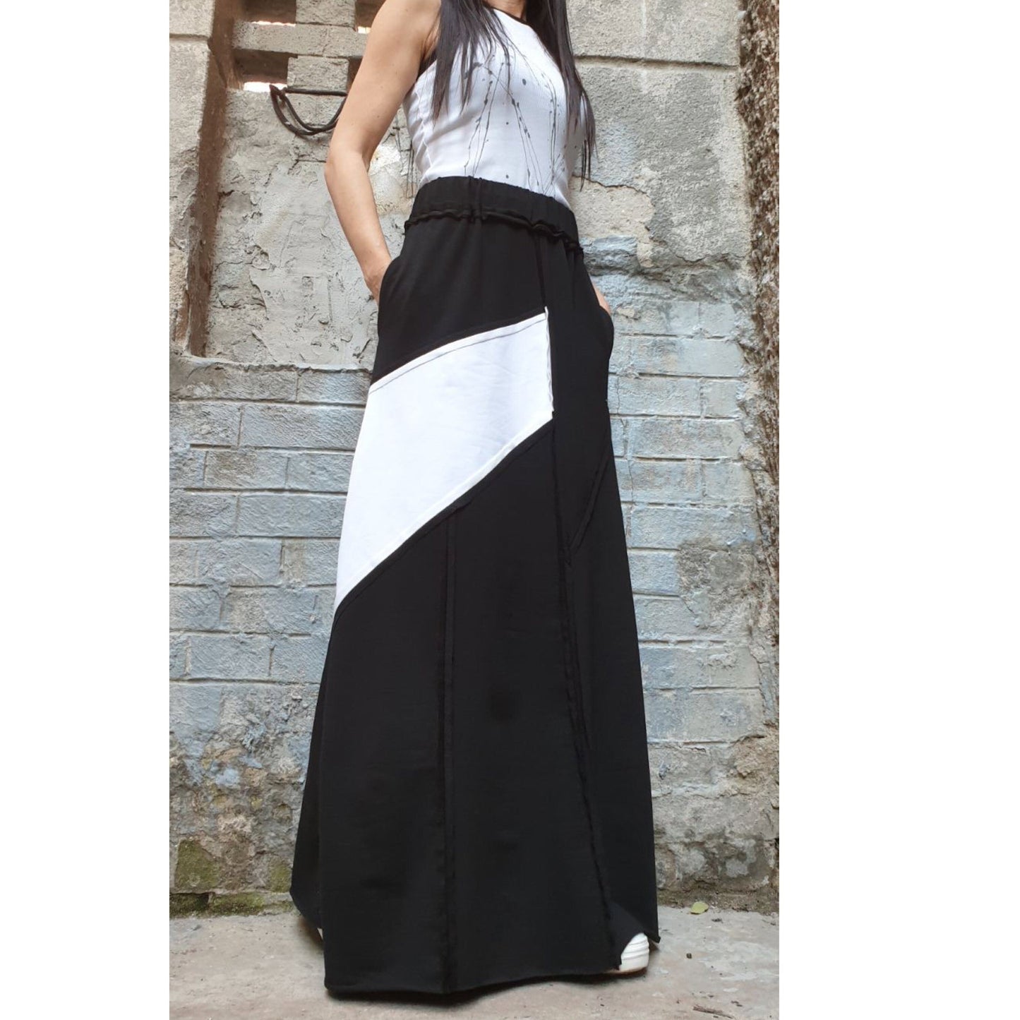 New Collection Long Cotton Skirt - Handmade clothing from AngelBySilvia - Top Designer Brands