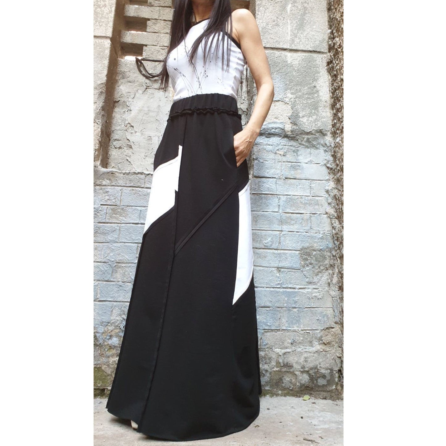 New Collection Long Cotton Skirt - Handmade clothing from AngelBySilvia - Top Designer Brands