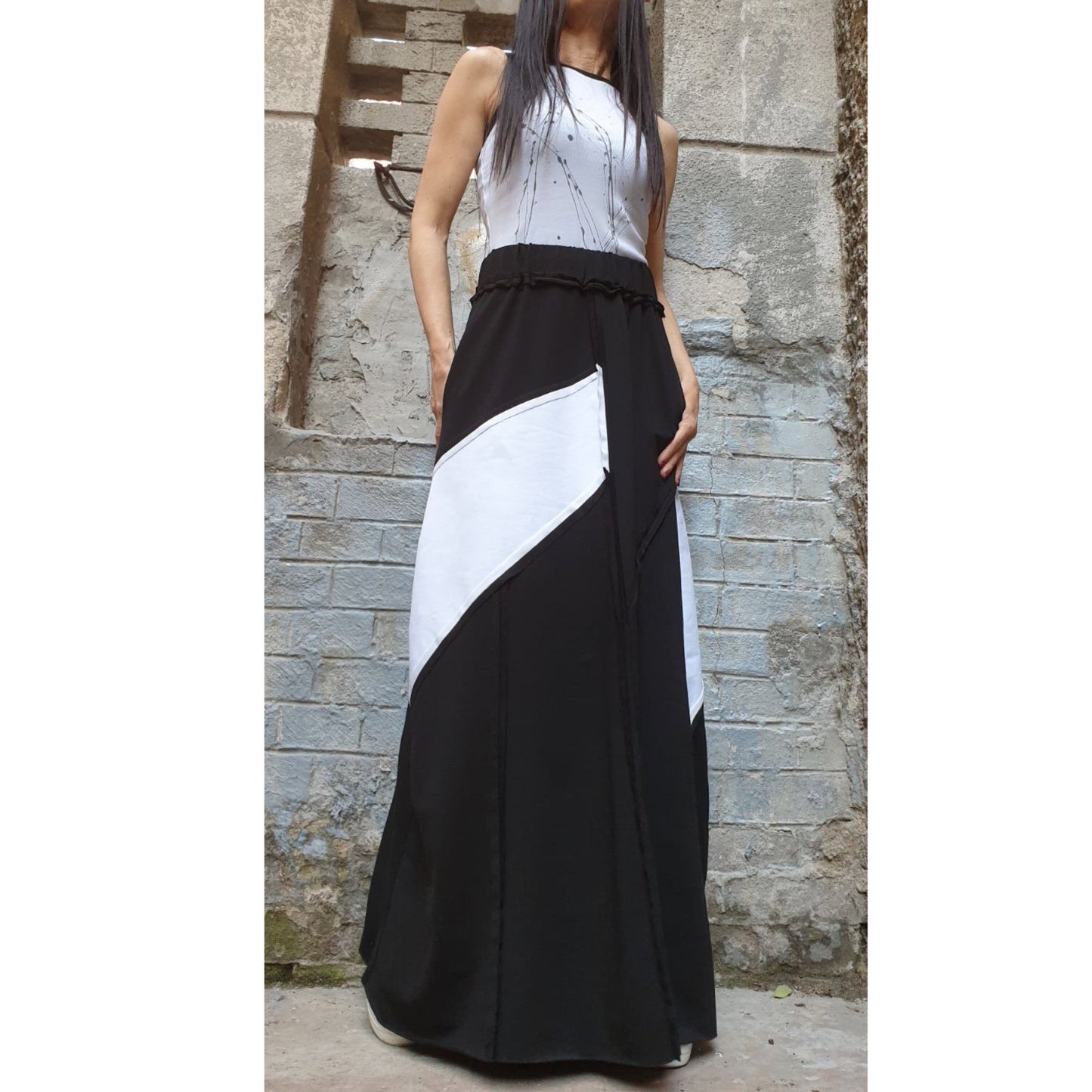 New Collection Long Cotton Skirt - Handmade clothing from AngelBySilvia - Top Designer Brands