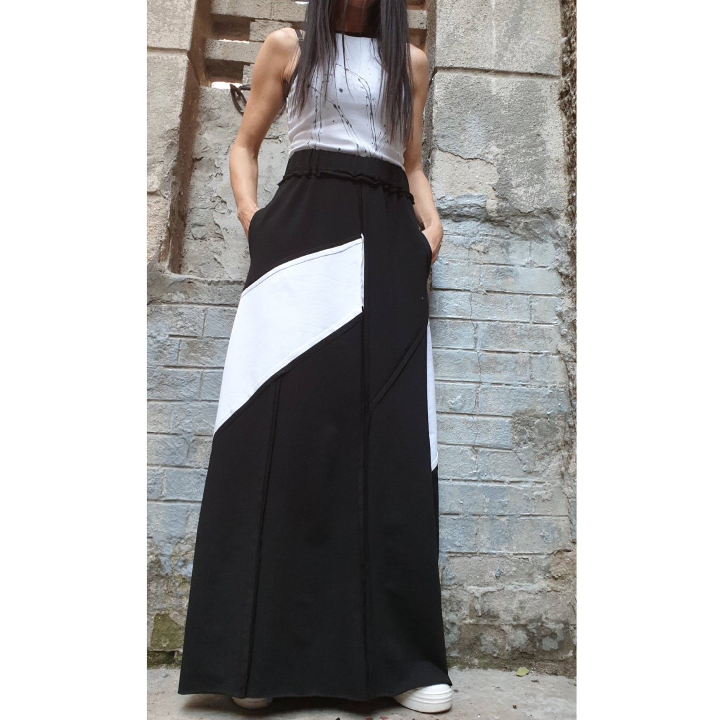 New Collection Long Cotton Skirt - Handmade clothing from AngelBySilvia - Top Designer Brands