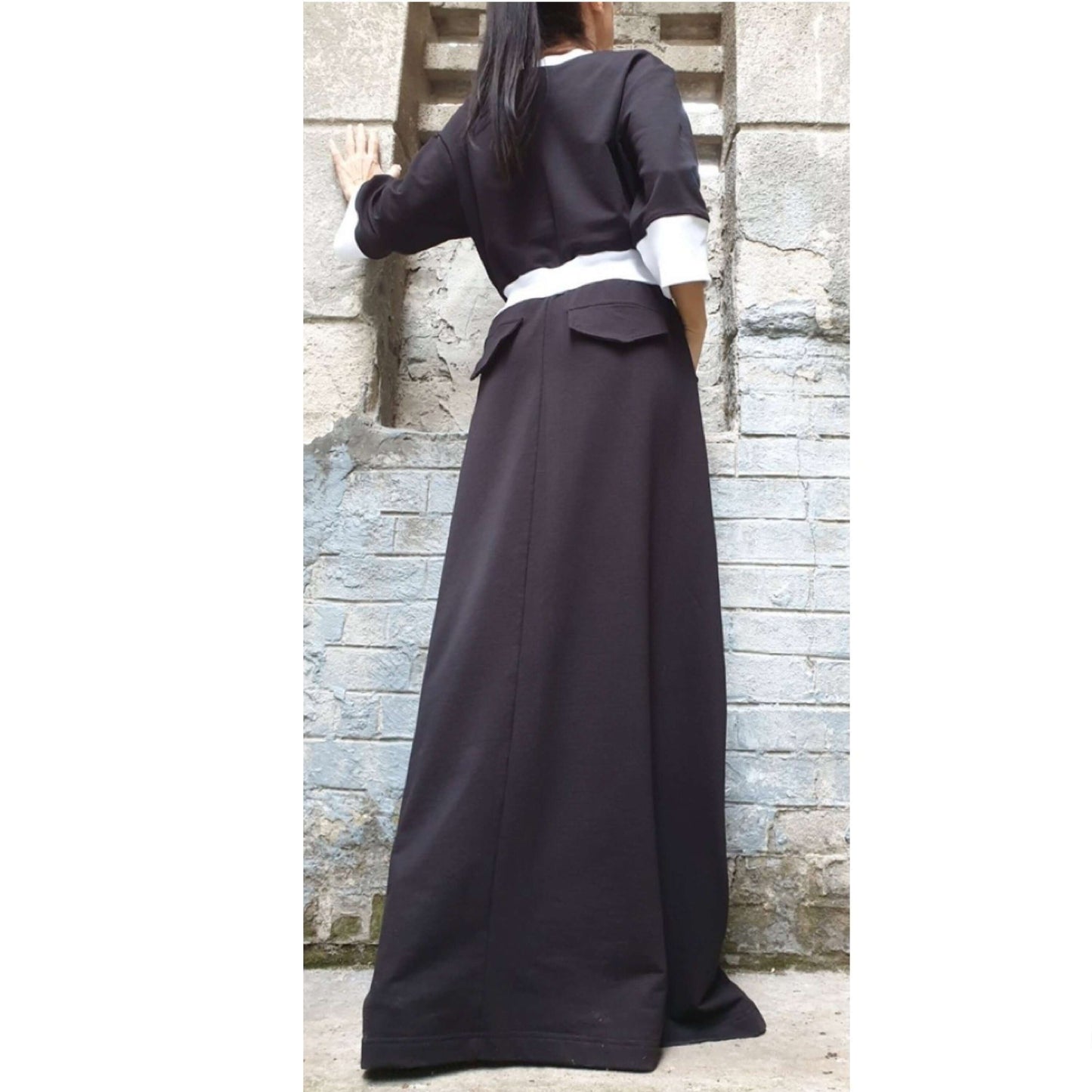 Female Cotton Dress,Extravagant Pocket Dress,Casual Fitting Dress,3 - Handmade clothing from AngelBySilvia - Top Designer Brands