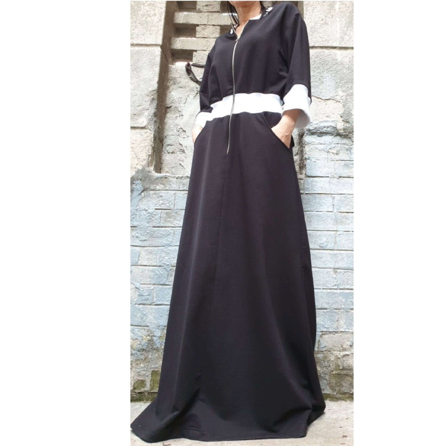 Female Cotton Dress,Extravagant Pocket Dress,Casual Fitting Dress,3 - Handmade clothing from AngelBySilvia - Top Designer Brands