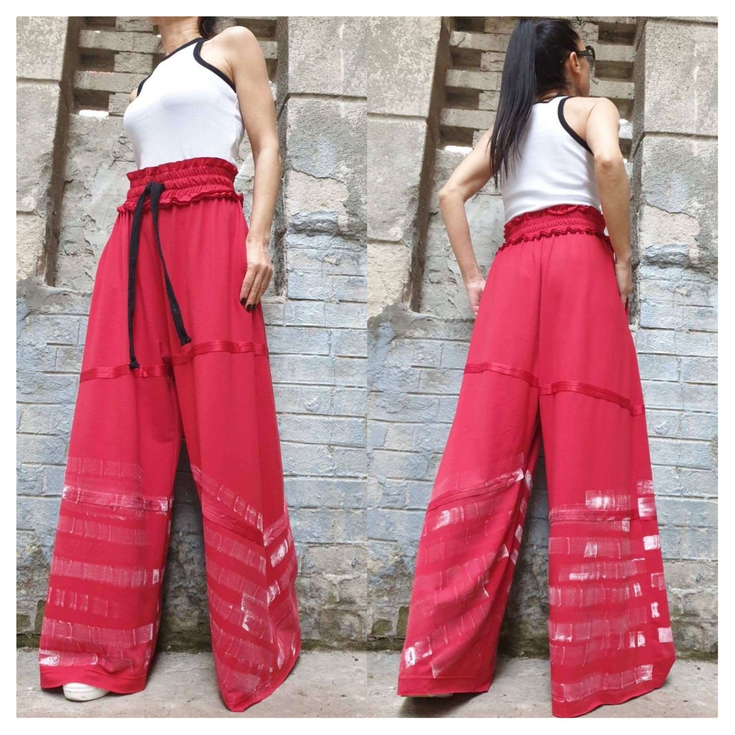 Casual Comfortable Trousers - Handmade clothing from AngelBySilvia - Top Designer Brands