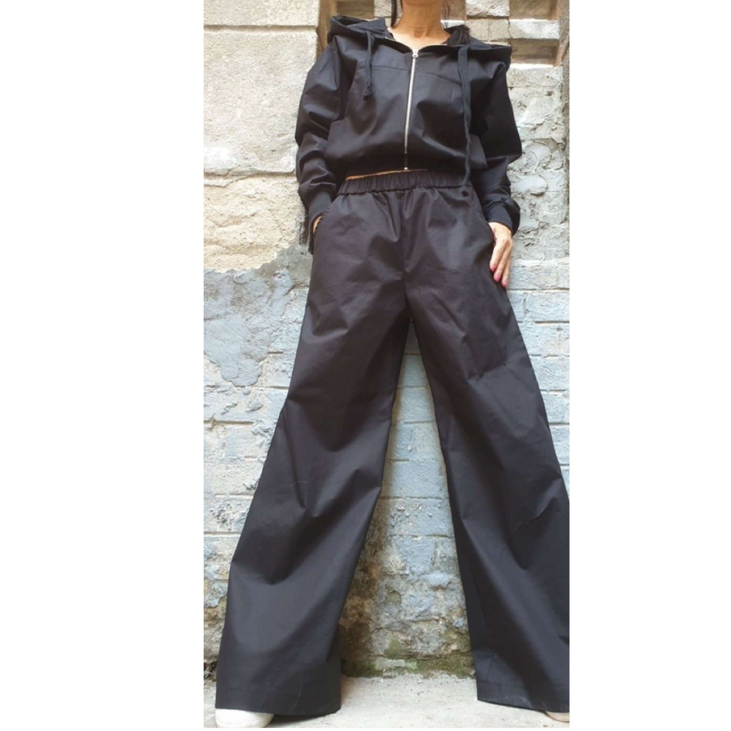 Hand Painted Jacket Pants Set - Handmade clothing from AngelBySilvia - Top Designer Brands