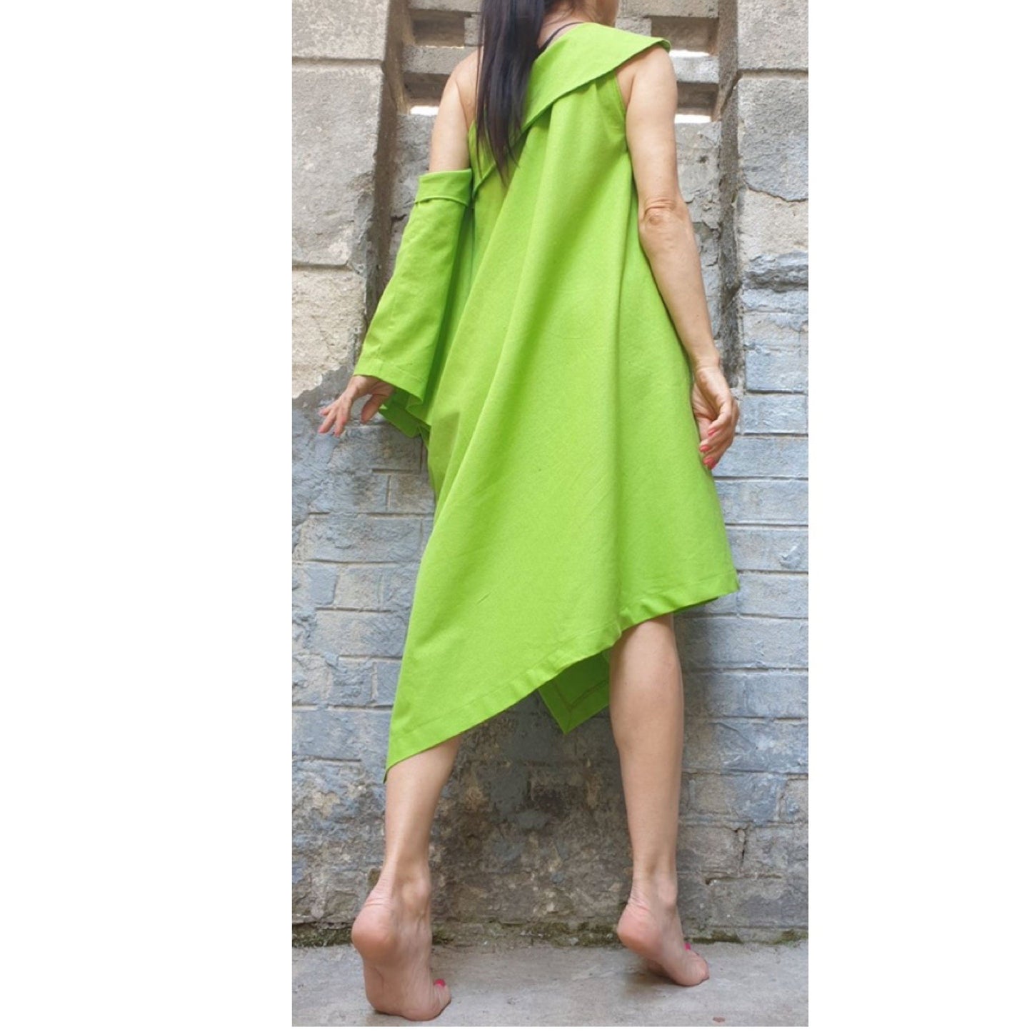 New Collection Asymmetric Dress - Handmade clothing from AngelBySilvia - Top Designer Brands
