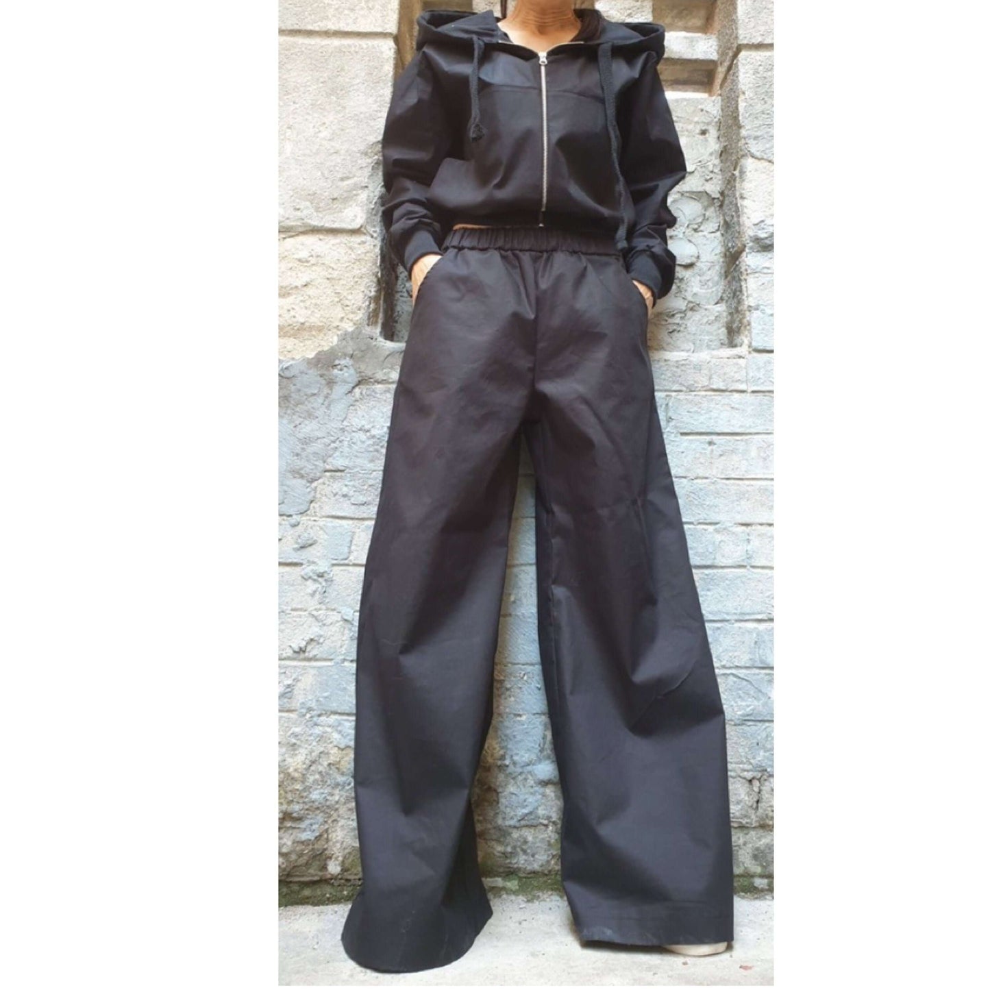 Hand Painted Jacket Pants Set - Handmade clothing from AngelBySilvia - Top Designer Brands