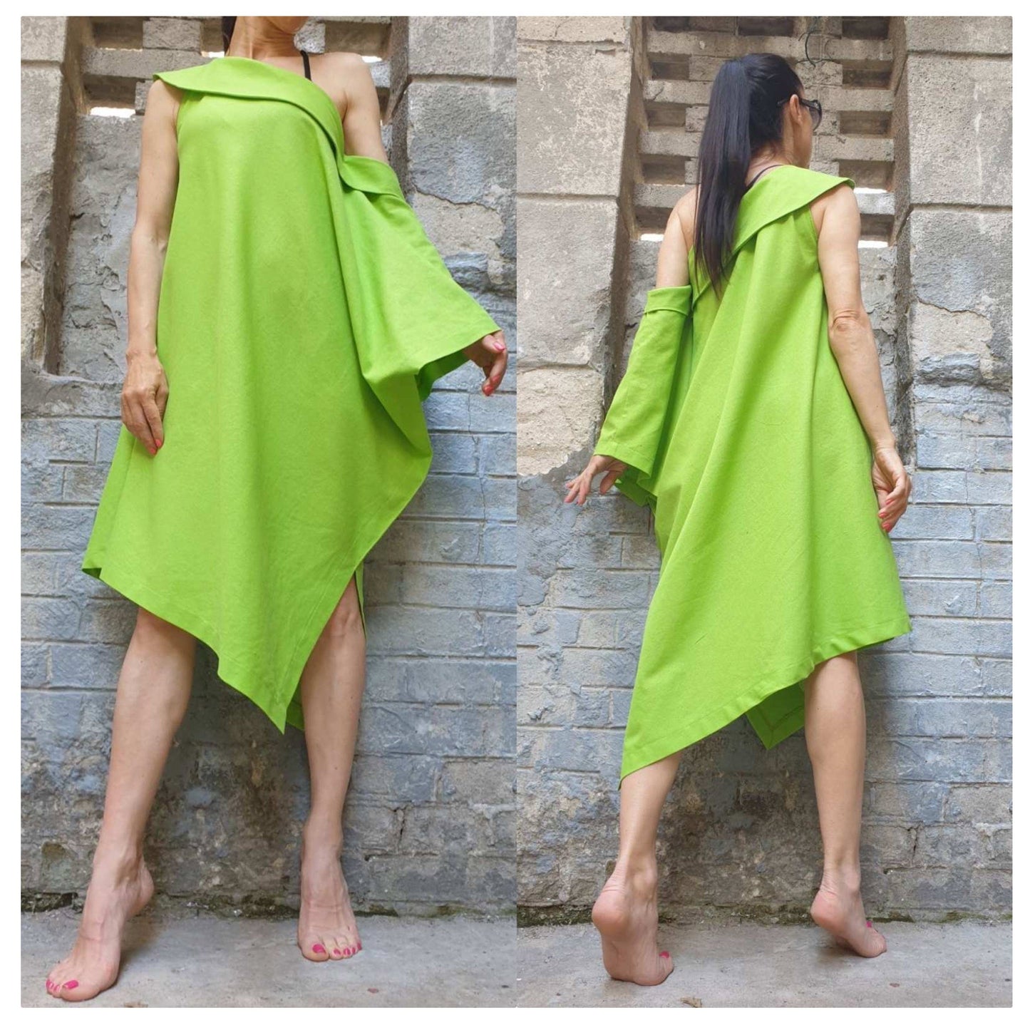 New Collection Asymmetric Dress - Handmade clothing from AngelBySilvia - Top Designer Brands
