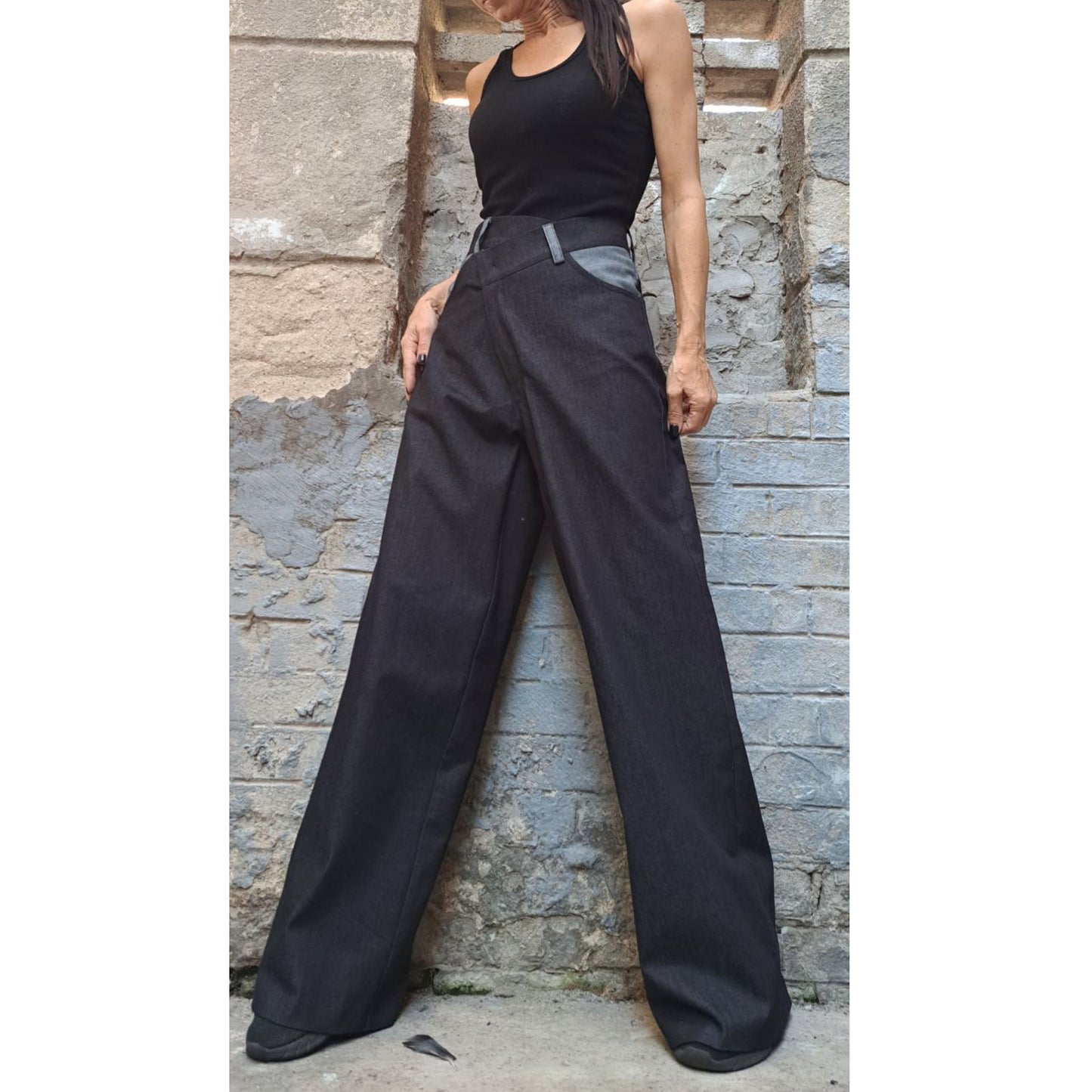 New High Waist Jeans - Handmade clothing from Angel By Silvia - Top Designer Brands 