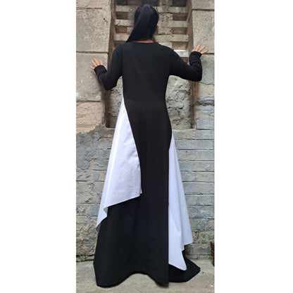 Asymmetric Long Dress - Handmade clothing from Angel By Silvia - Top Designer Brands 