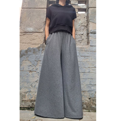 High Waist Palazzo Pants Skirt - Handmade clothing from Angel By Silvia - Top Designer Brands 