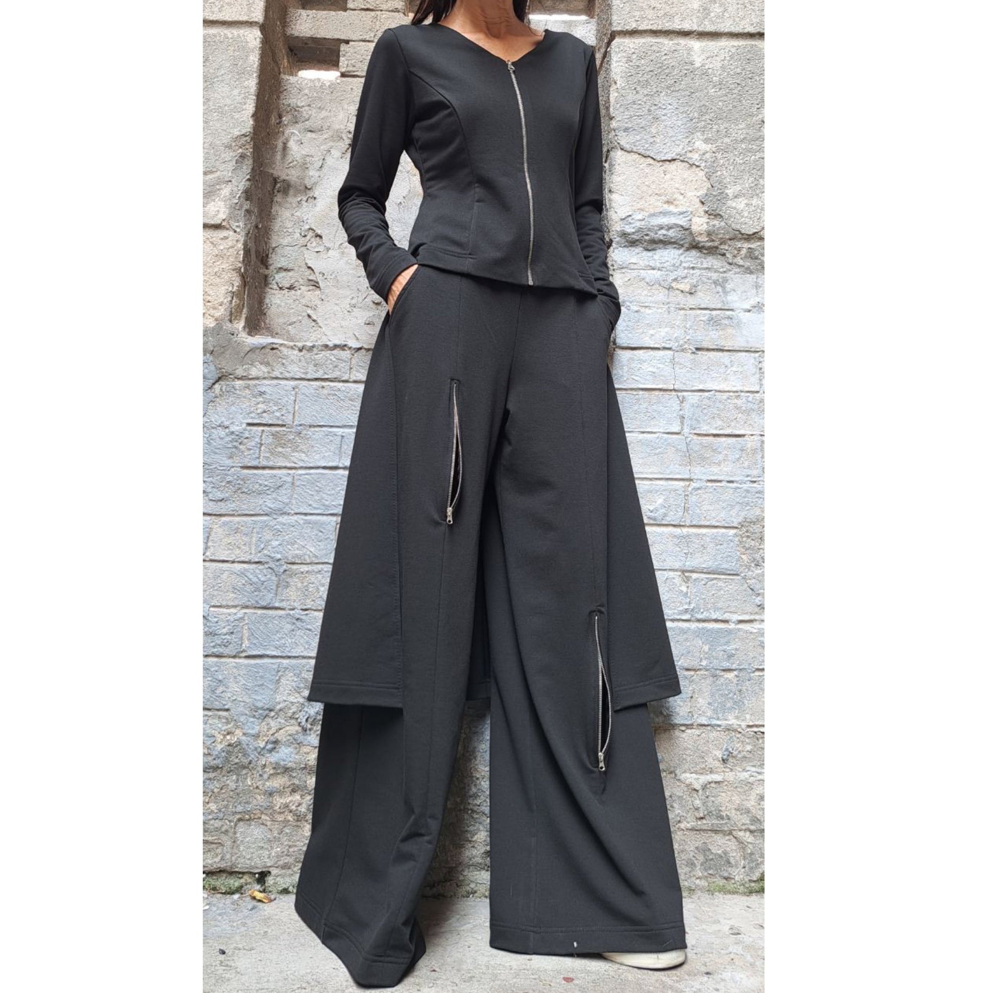 New Outwear Black Woman Set - Handmade clothing from AngelBySilvia - Top Designer Brands 