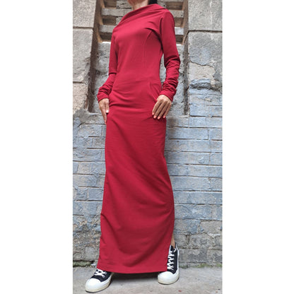 Extravagant Red Long Dress - Handmade clothing from AngelBySilvia - Top Designer Brands 