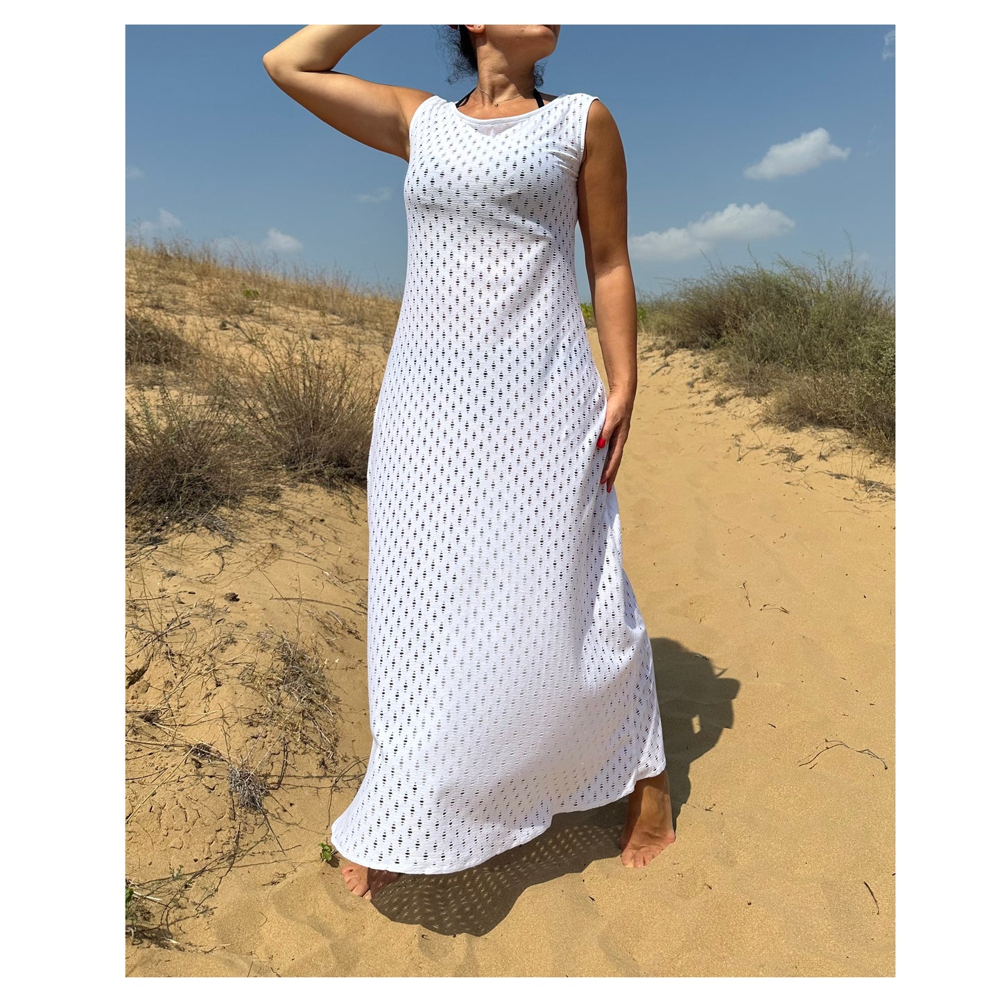 White Beach Dress - Handmade clothing from Angel By Silvia - Top Designer Brands 