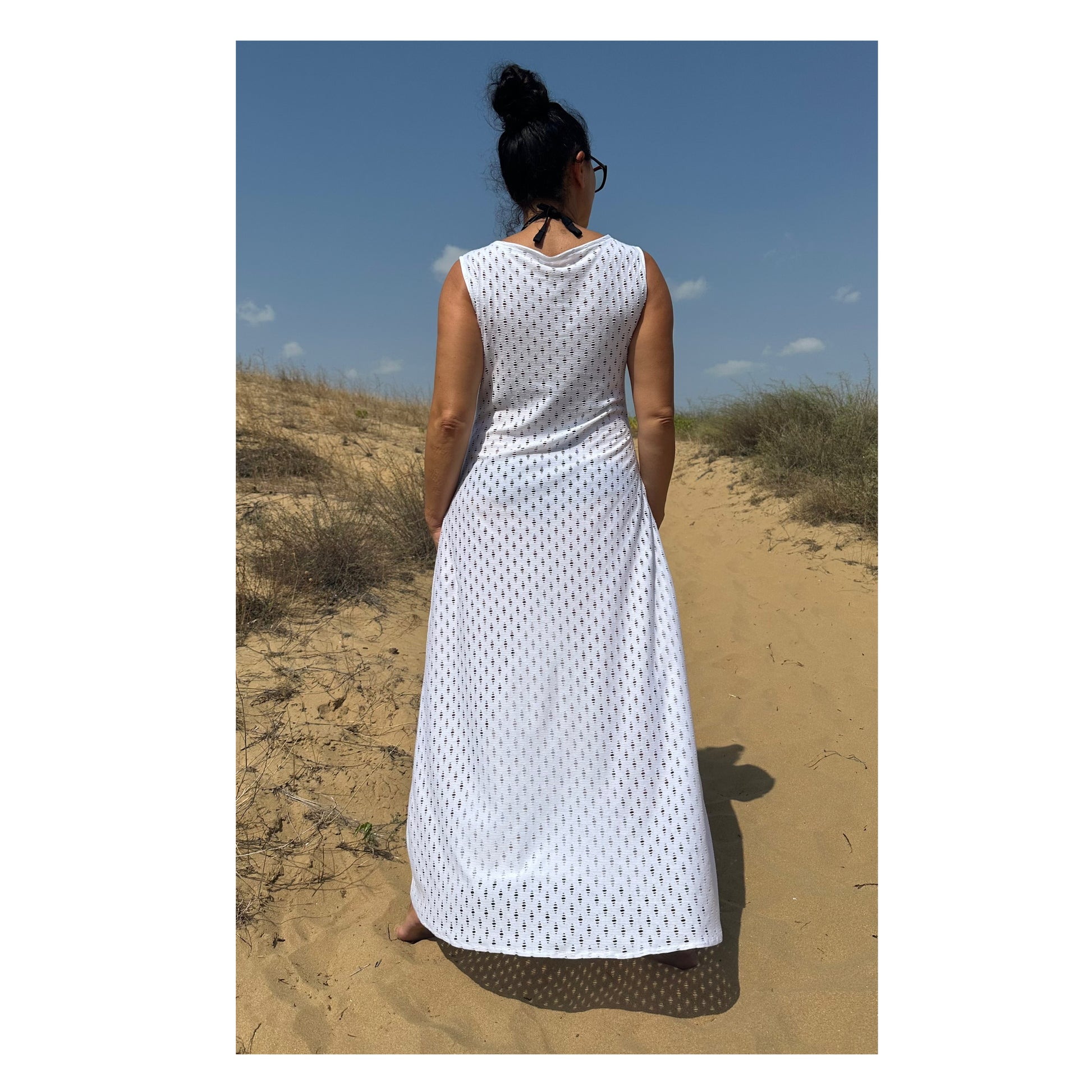 White Beach Dress - Handmade clothing from Angel By Silvia - Top Designer Brands 