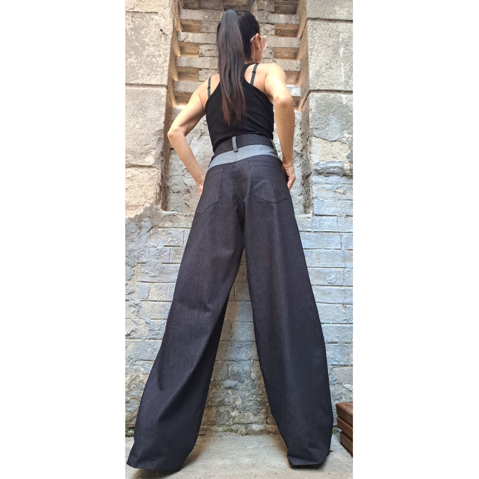 New High Waist Jeans - Handmade clothing from Angel By Silvia - Top Designer Brands 