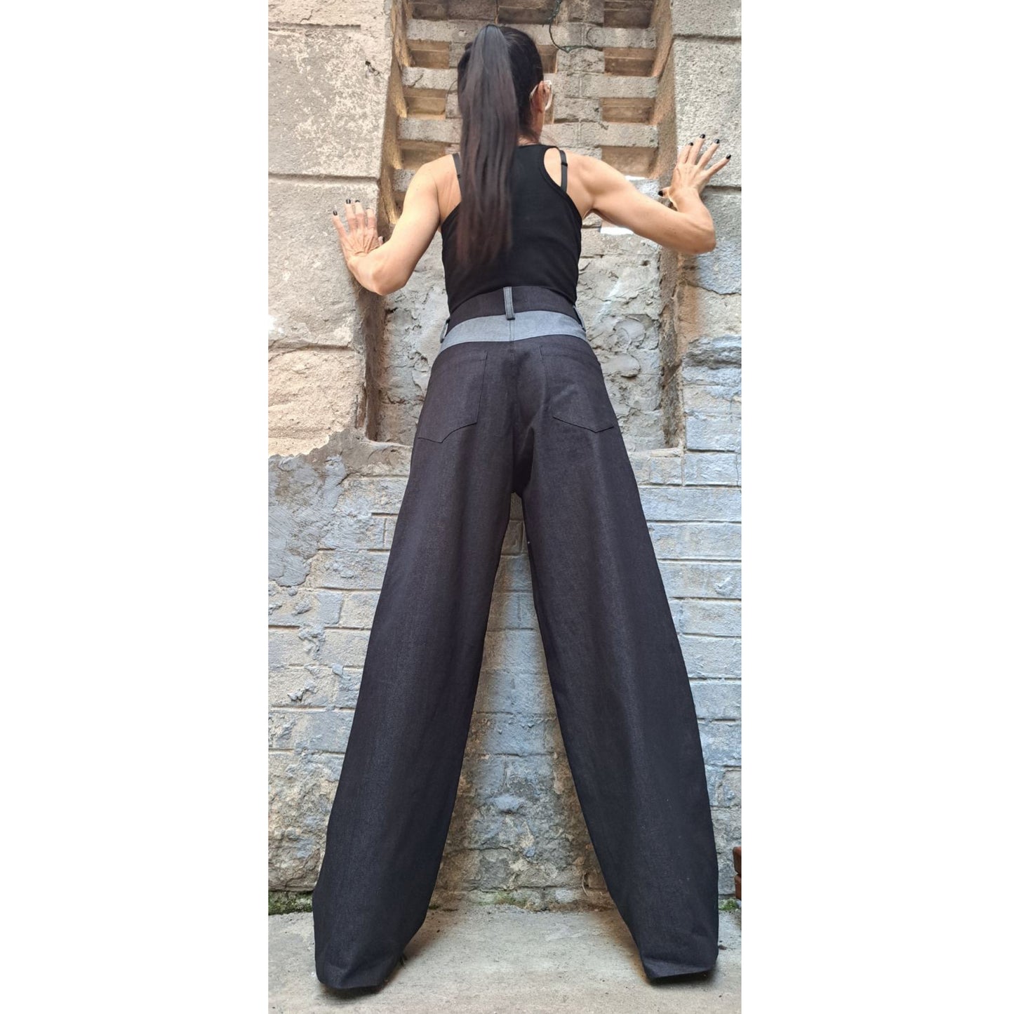 New High Waist Jeans - Handmade clothing from Angel By Silvia - Top Designer Brands 