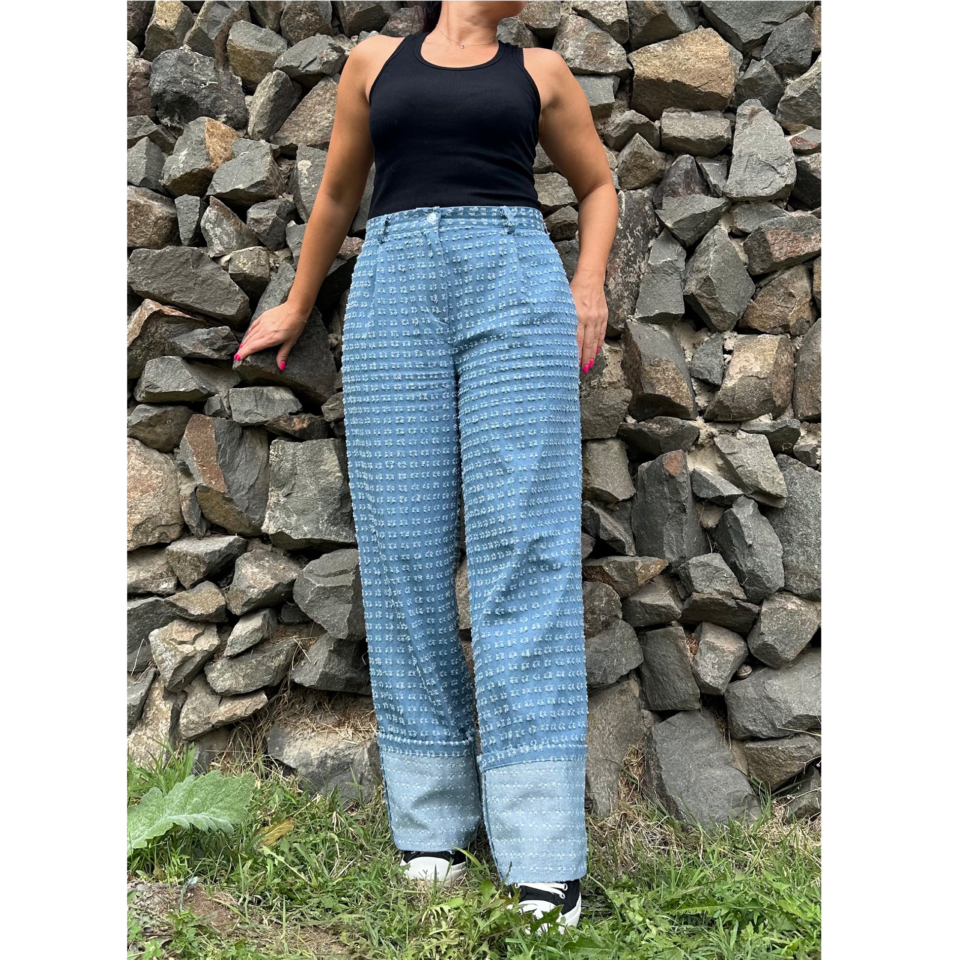 High Waist Extravagant Women Jeans - Handmade clothing from Angel By Silvia - Top Designer Brands 