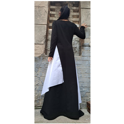 Asymmetric Long Dress - Handmade clothing from Angel By Silvia - Top Designer Brands 