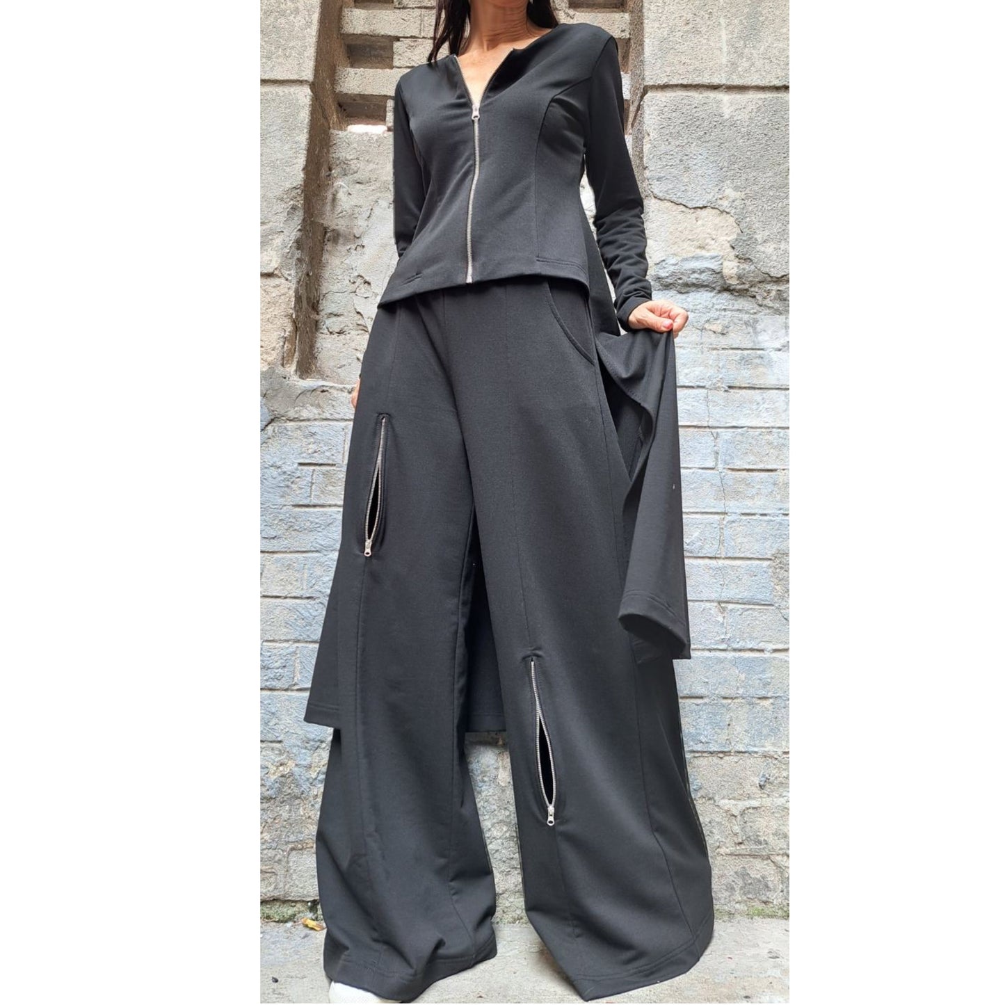 New Outwear Black Woman Set - Handmade clothing from AngelBySilvia - Top Designer Brands 