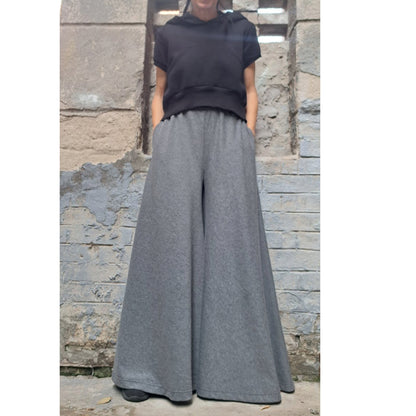 High Waist Palazzo Pants Skirt - Handmade clothing from Angel By Silvia - Top Designer Brands 