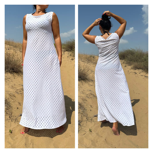 White Beach Dress - Handmade clothing from Angel By Silvia - Top Designer Brands 