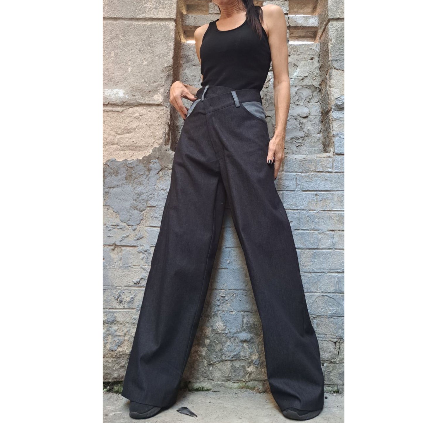 New High Waist Jeans - Handmade clothing from Angel By Silvia - Top Designer Brands 