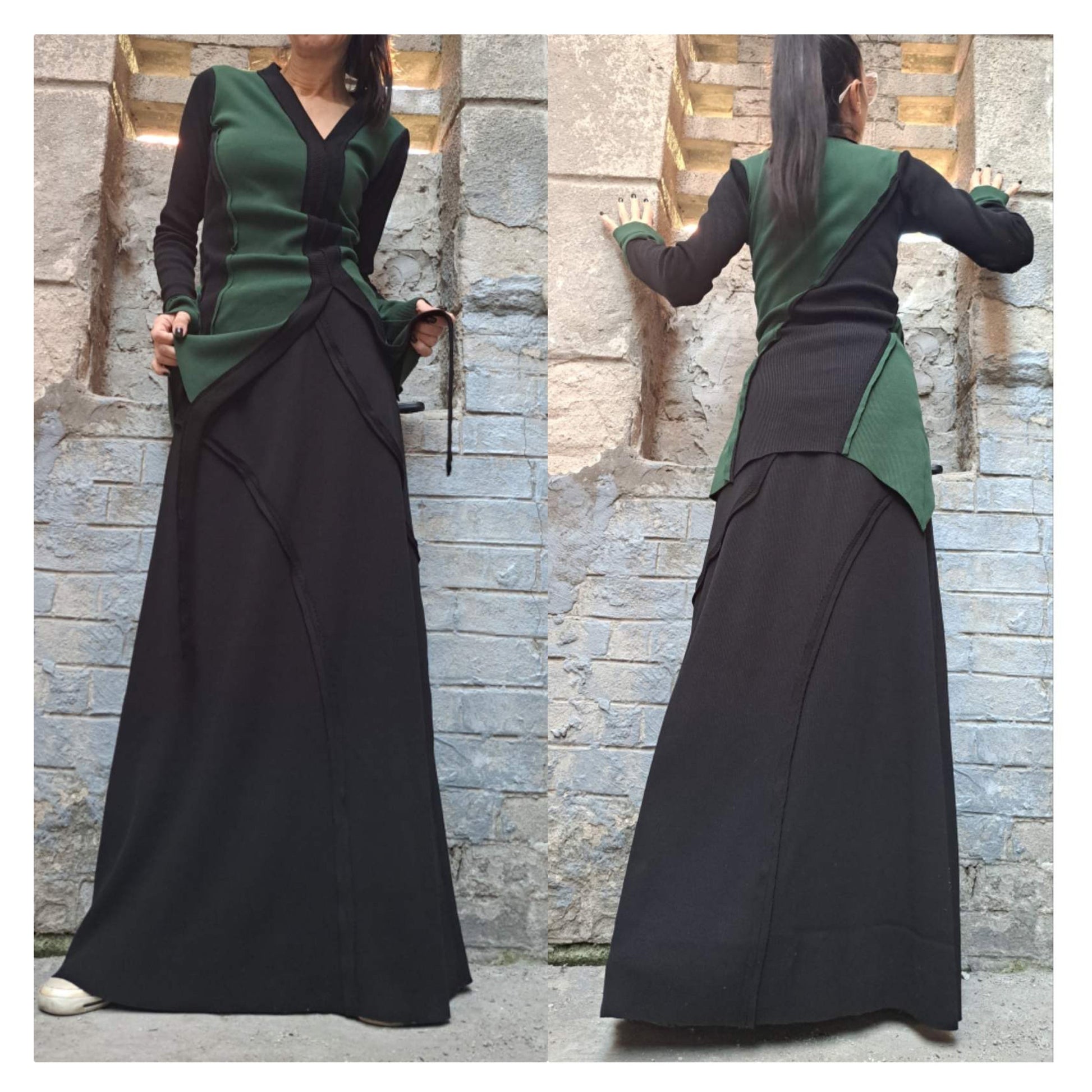 Extravagant daywear blouse skirt set - Handmade clothing from AngelBySilvia - Top Designer Brands 