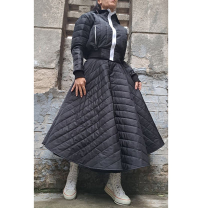 Extravagant Wadding Hooded Bomber Jacket - Handmade clothing from AngelBySilvia - Top Designer Brands 