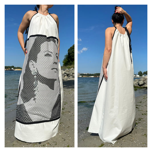 Summer White Kaftan Dress - Handmade clothing from Angel By Silvia - Top Designer Brands 