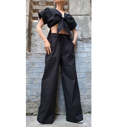 New Black Cotton Set - Handmade clothing from AngelBySilvia - Top Designer Brands 