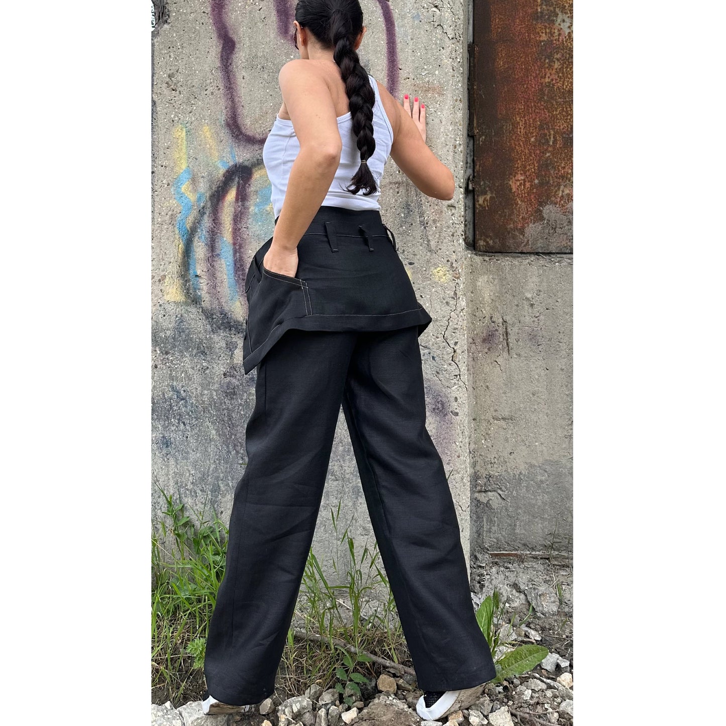 New Extravagant Linen Pants - Handmade clothing from AngelBySilvia - Top Designer Brands 