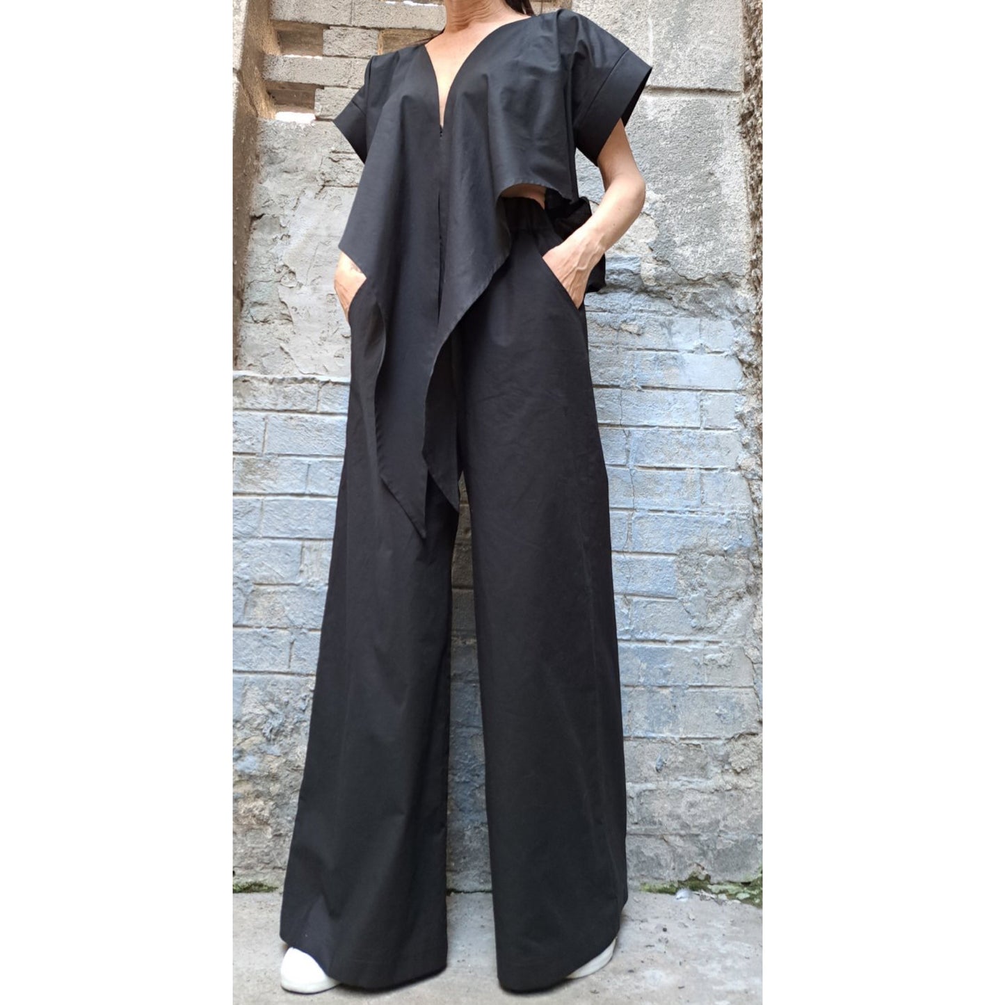 New Black Cotton Set - Handmade clothing from AngelBySilvia - Top Designer Brands 