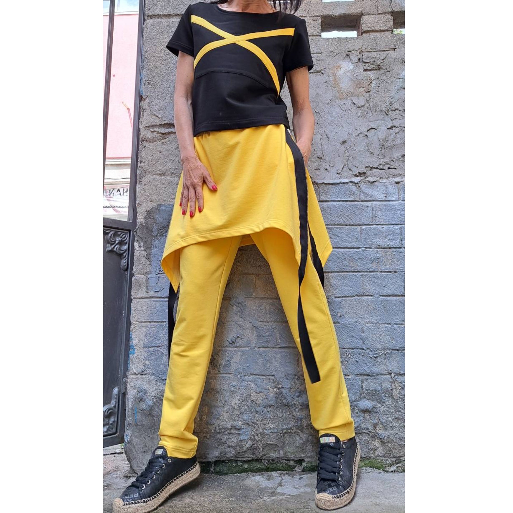 New Collection Asymmetric Outwear Woman Outfit - Handmade clothing from AngelBySilvia - Top Designer Brands 