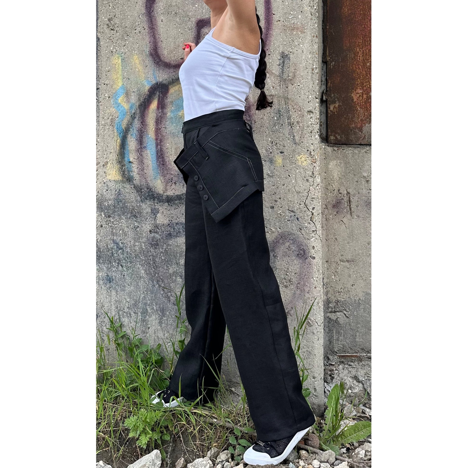 New Extravagant Linen Pants - Handmade clothing from AngelBySilvia - Top Designer Brands 