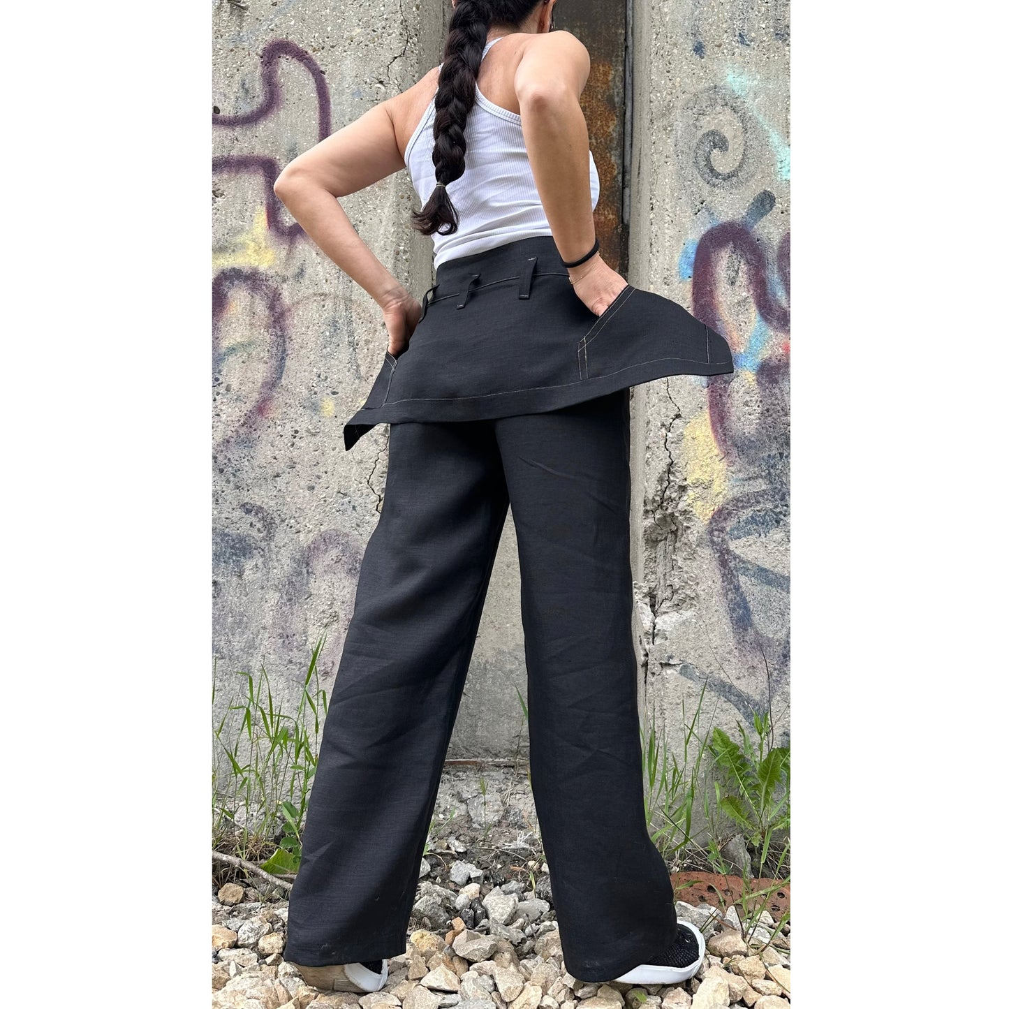 New Extravagant Linen Pants - Handmade clothing from AngelBySilvia - Top Designer Brands 