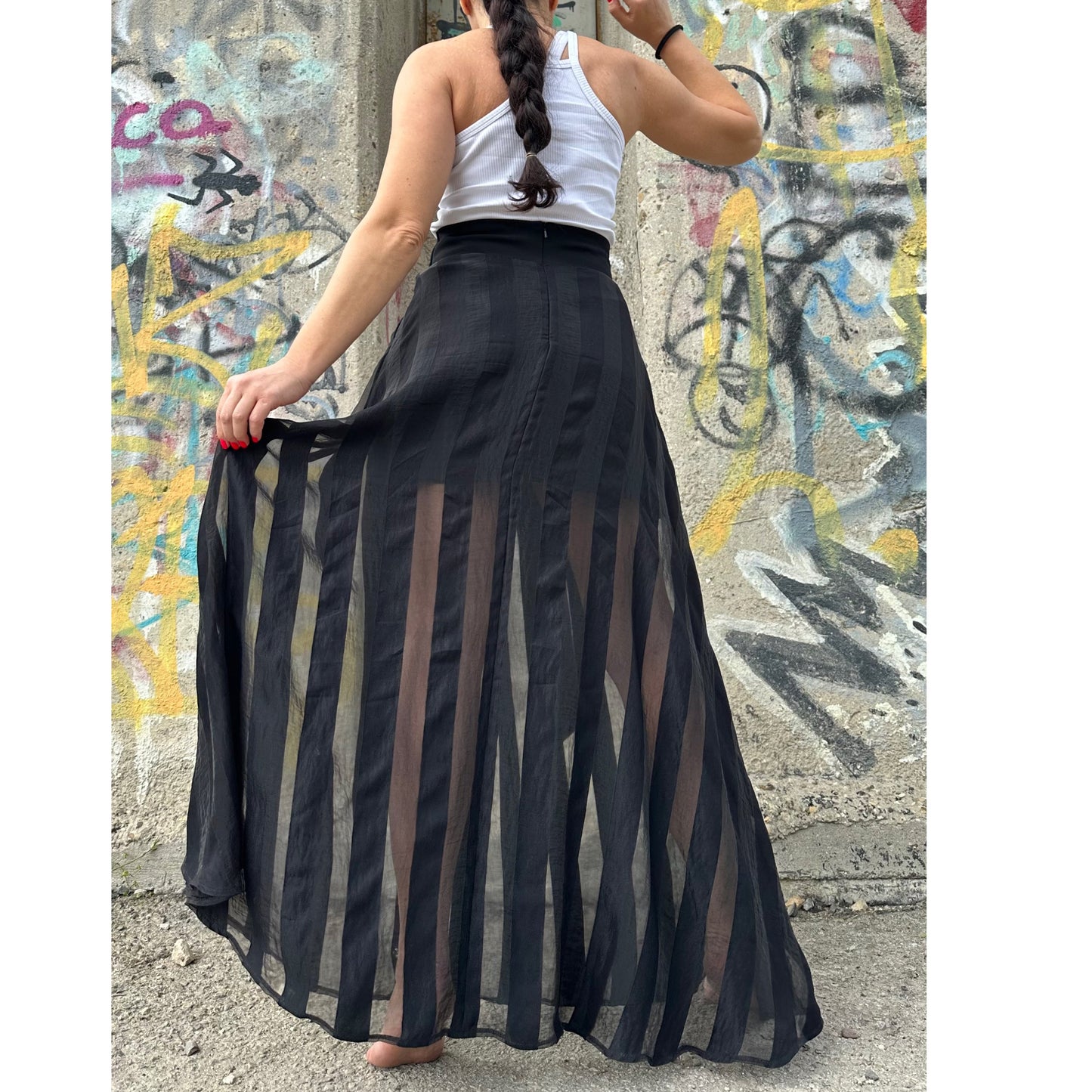 New Long Black Skirt - Handmade clothing from AngelBySilvia - Top Designer Brands 